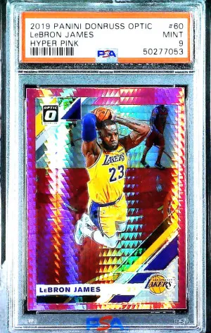 2019 Panini Donruss Optic Lebron James Hyper Pink front